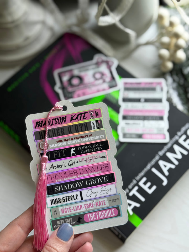 Madison Kate Bookmark +Sticker- Novel Couture® Retro Romance Pack