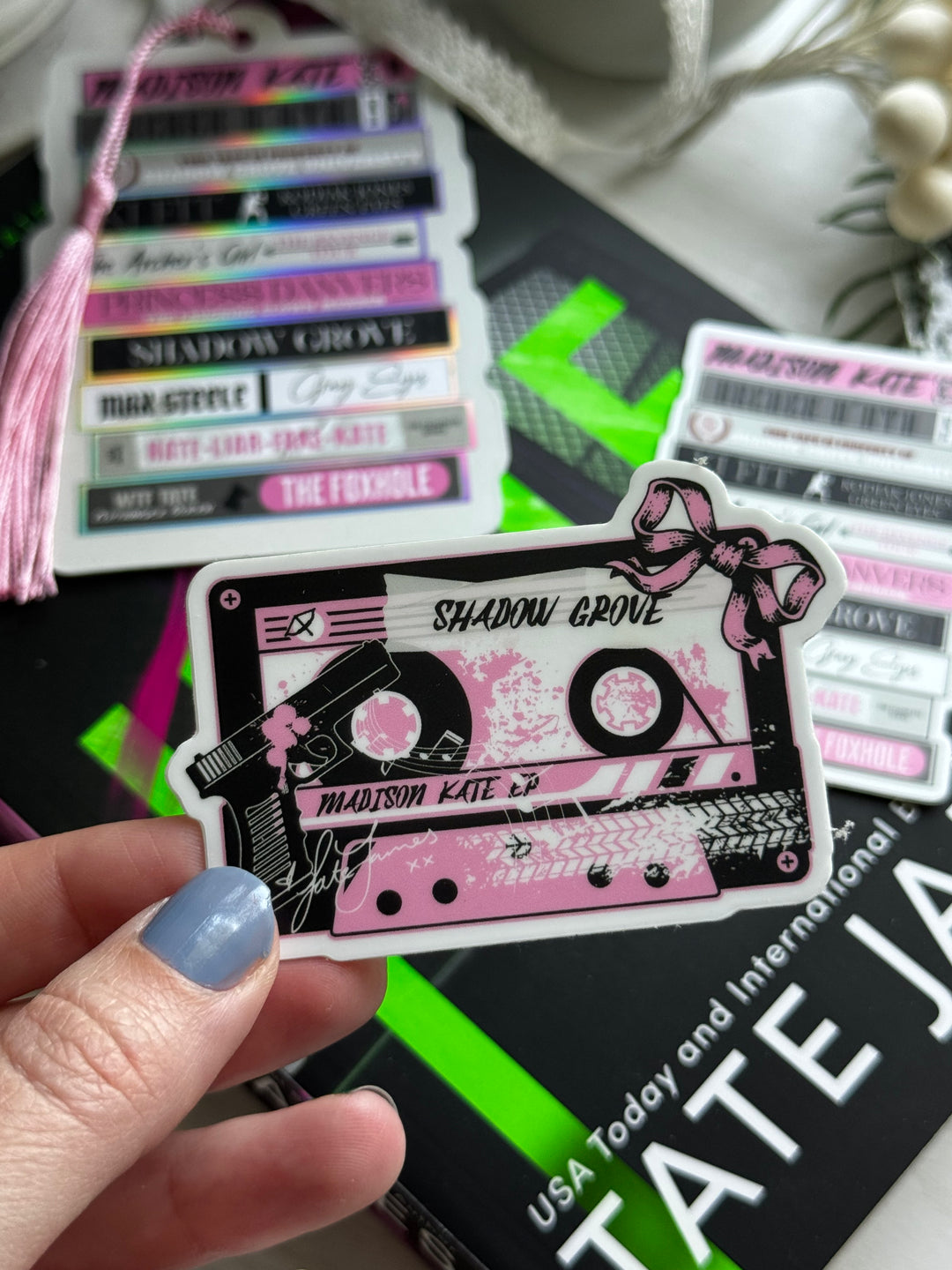 Madison Kate Bookmark +Sticker- Novel Couture® Retro Romance Pack