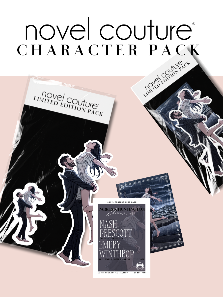 Devious Lies Card, Bookmark + Sticker- Novel Couture® Character Card Pack