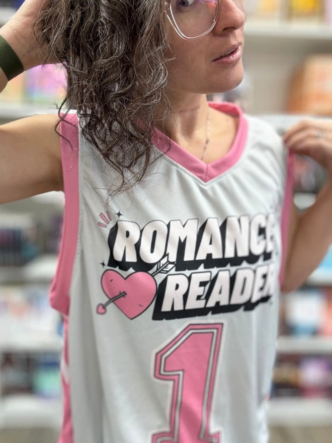 Romance Reader Recycled Unisex Basketball Jersey