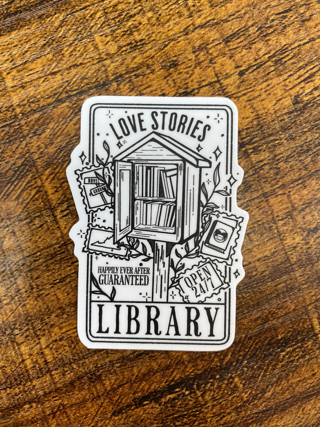 Love Stories Lending Library Sticker