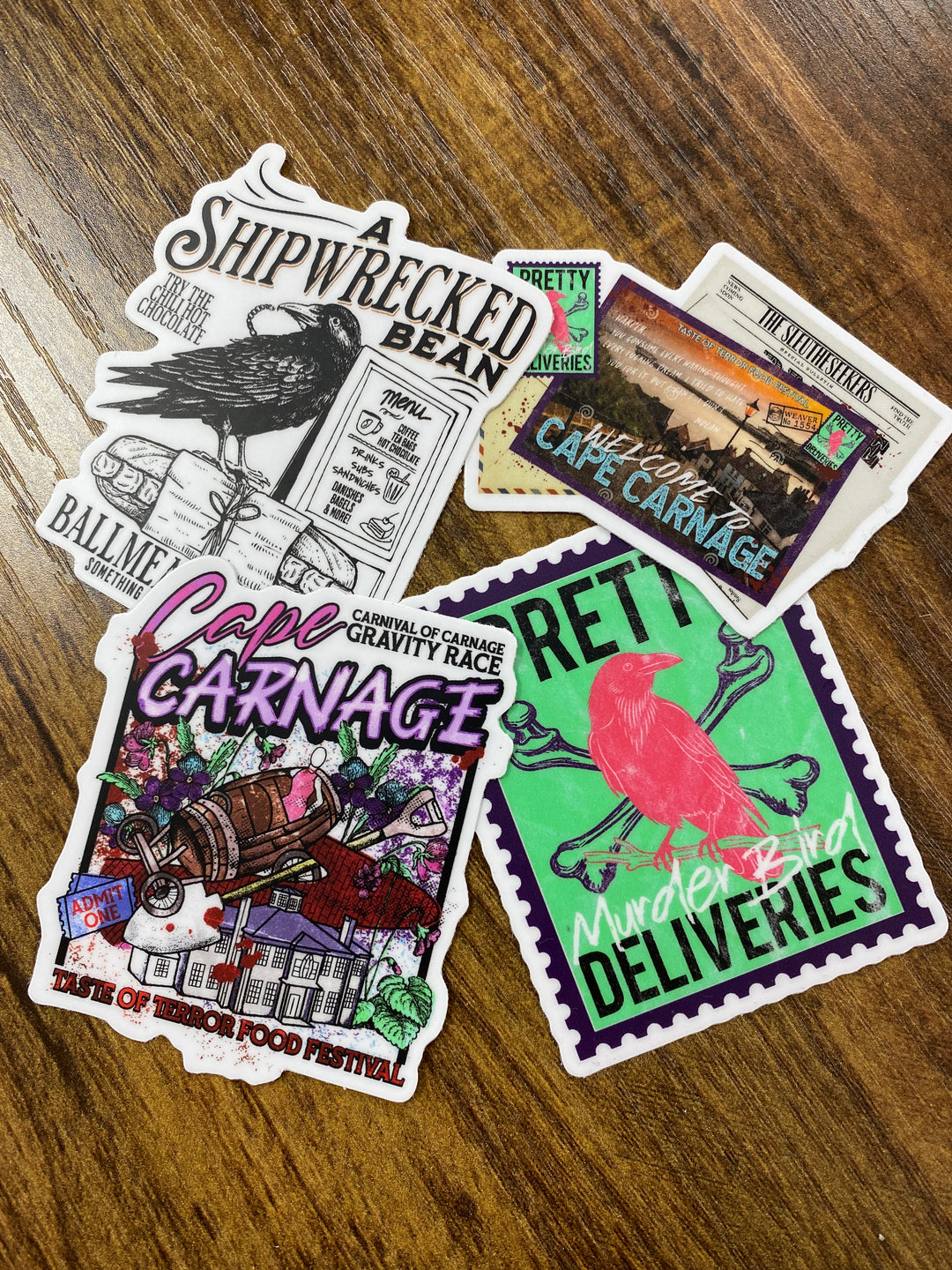 Cape Carnage Sticker Pack