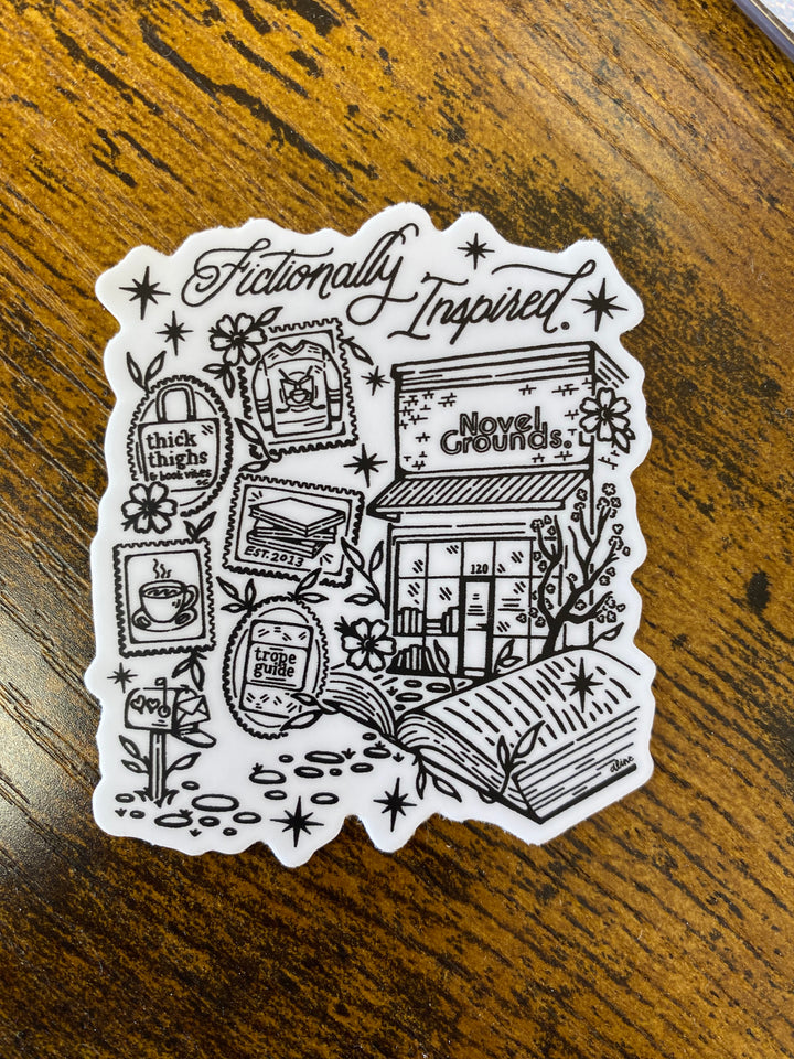 Fictionally Inspired  Sticker