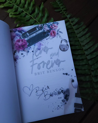 Brit Benson-Hometown Heartless  Novel Note-Digitally Signed Overlay Print
