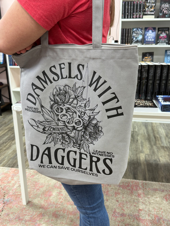 Novel Grounds Damsels with Daggers Tote