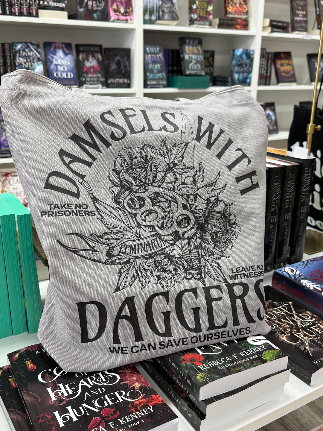 Novel Grounds Damsels with Daggers Tote