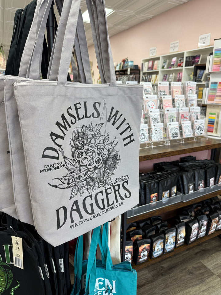 Novel Grounds Damsels with Daggers Tote