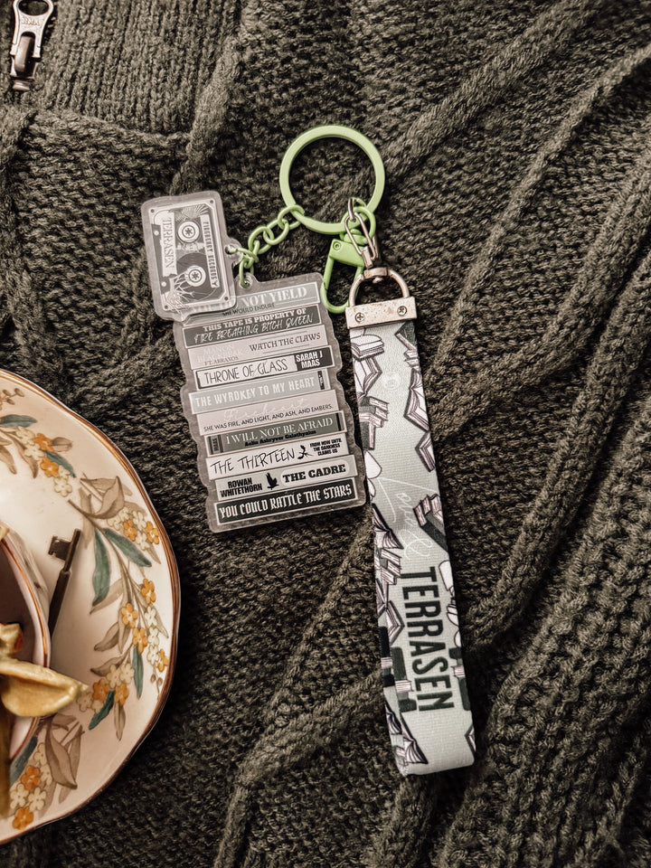 Terrasen Romance Mixtape Lanyard + Keychain