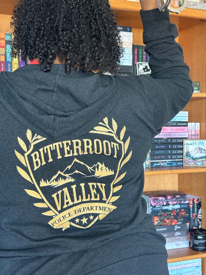 Bitterroot Police Department Unisex Zip Hoodie