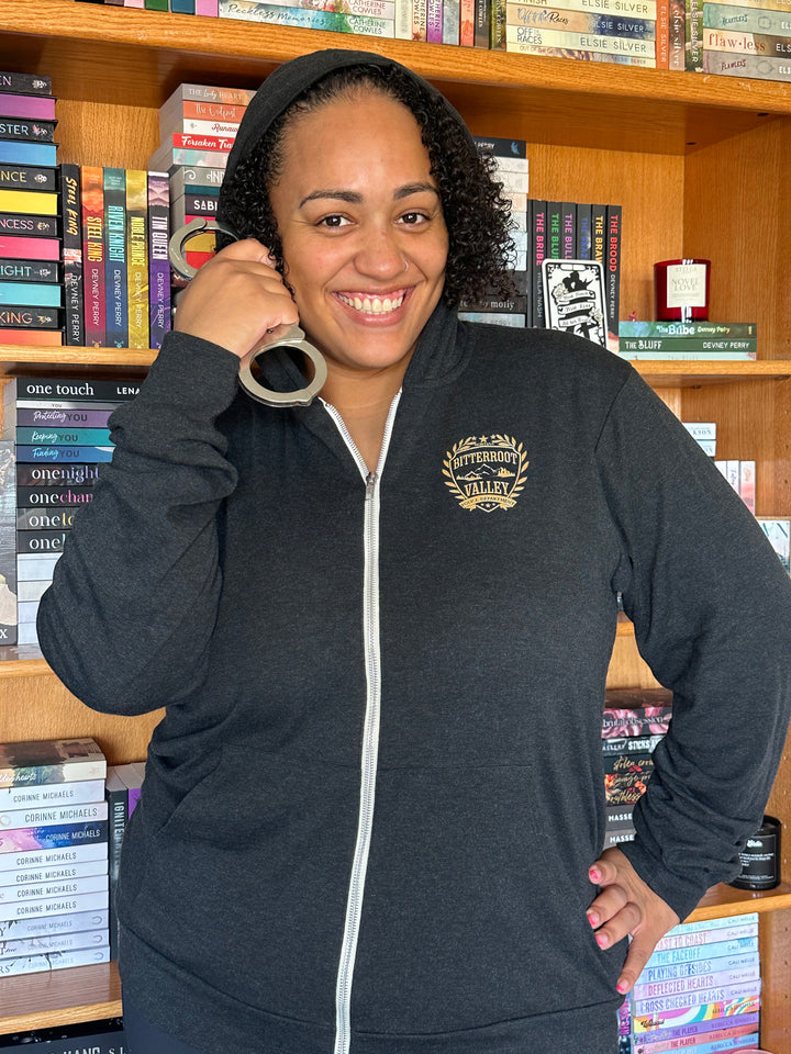 Kristen Proby - Bitterroot Police Department Unisex Zip Hoodie