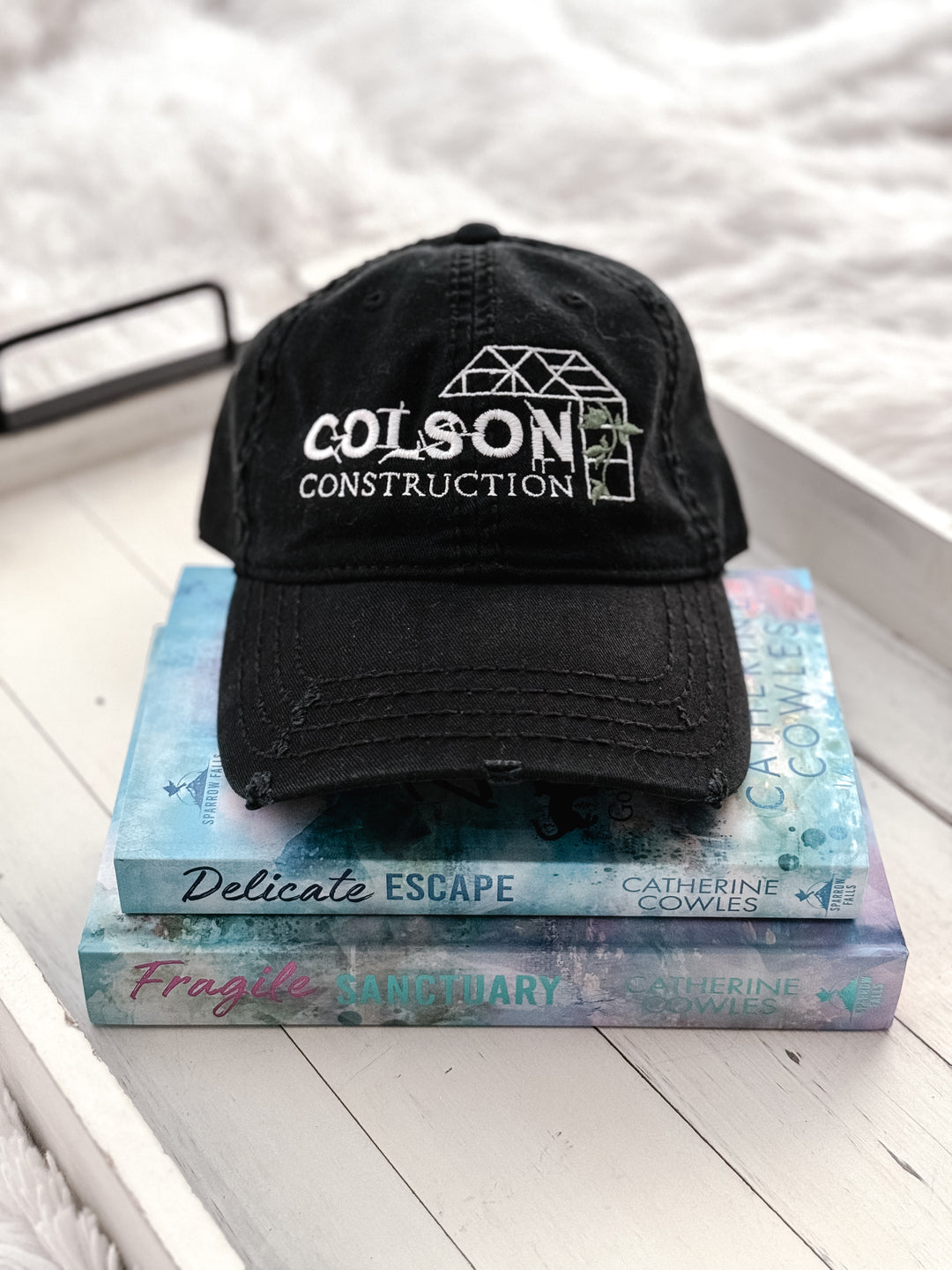 Catherine Cowles - Colson Construction Distressed Dad Hat