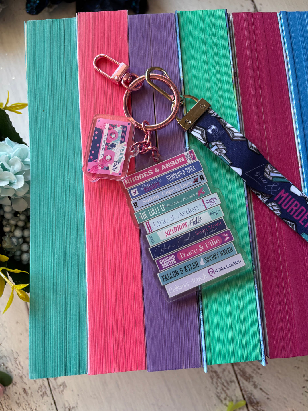 Sparrow Falls Romance Mixtape Lanyard + Keychain
