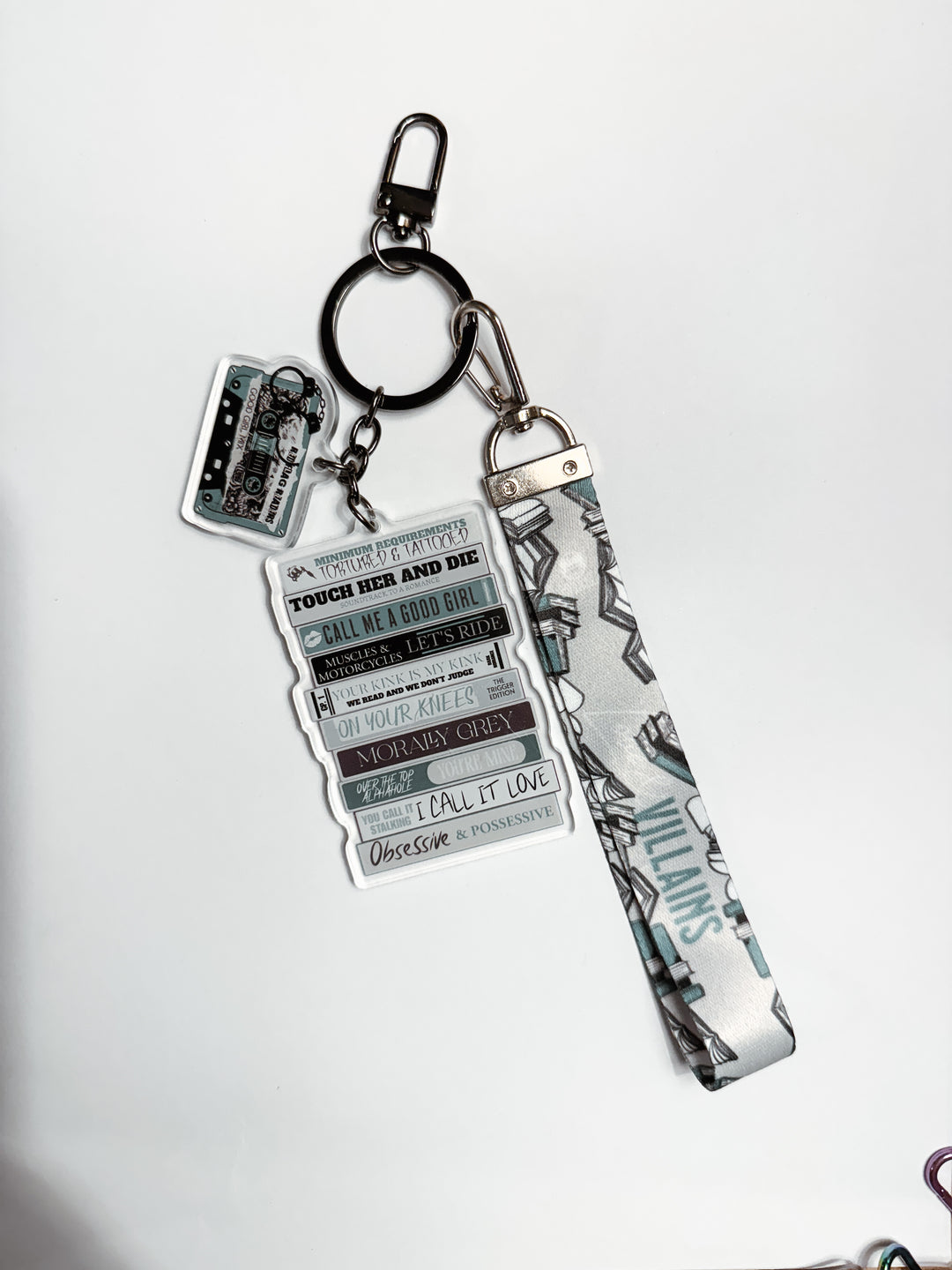 Dark Romance Mixtape Lanyard + Keychain