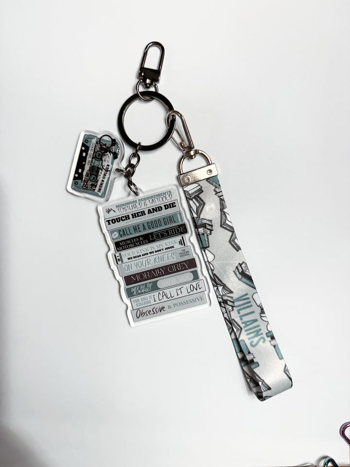 Dark Romance Mixtape Lanyard + Keychain