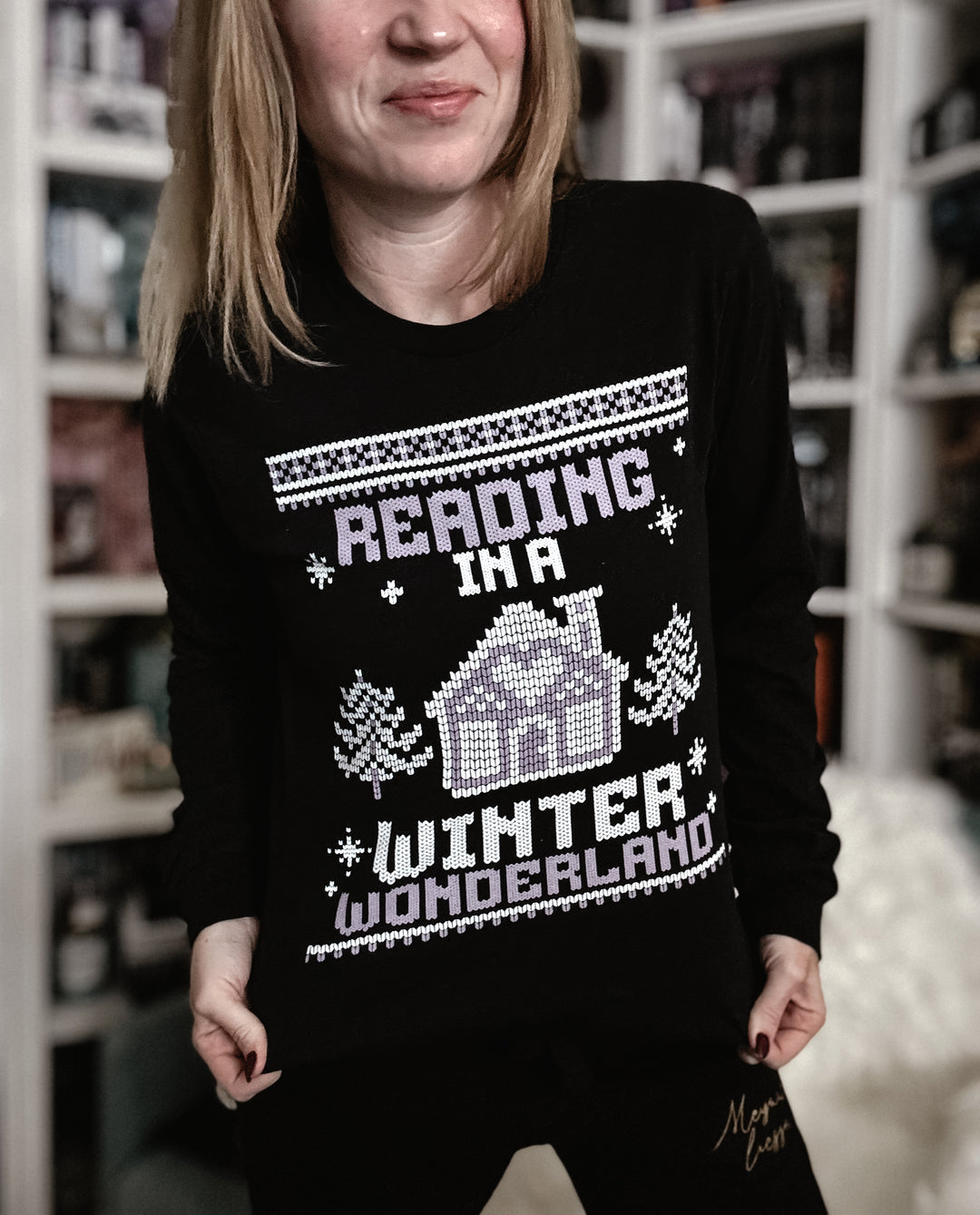 Reading in Wonderland Unisex Long Sleeve Tee