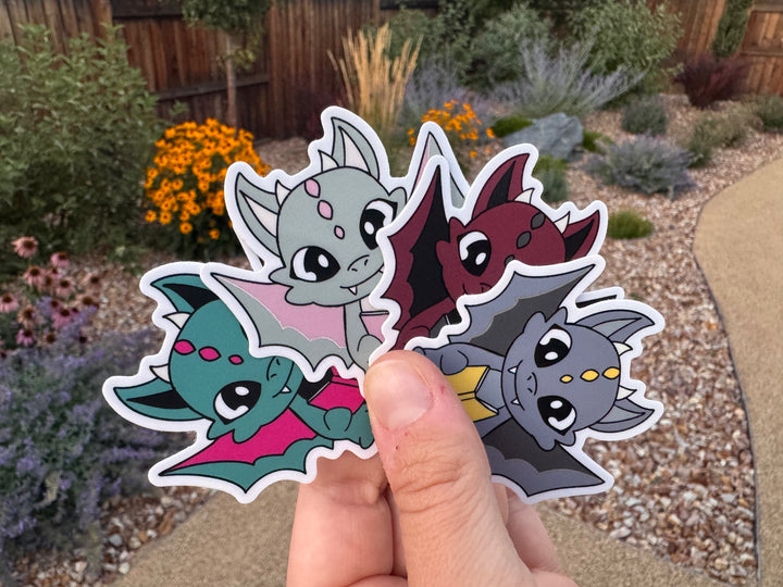Novel Book Dragon Sticker Packs