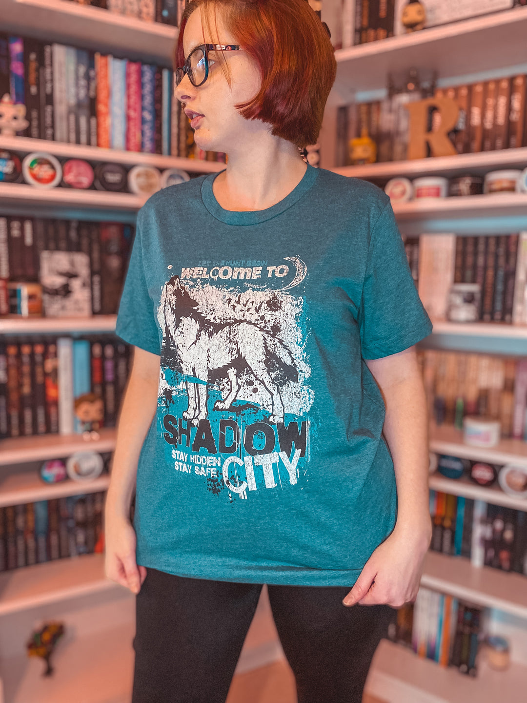 Jen L Grey- Camiseta unisex de Shadow City