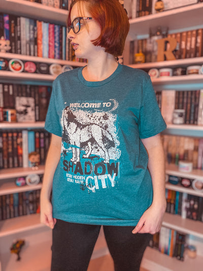Jen L Grey- Shadow City Unisex t-shirt
