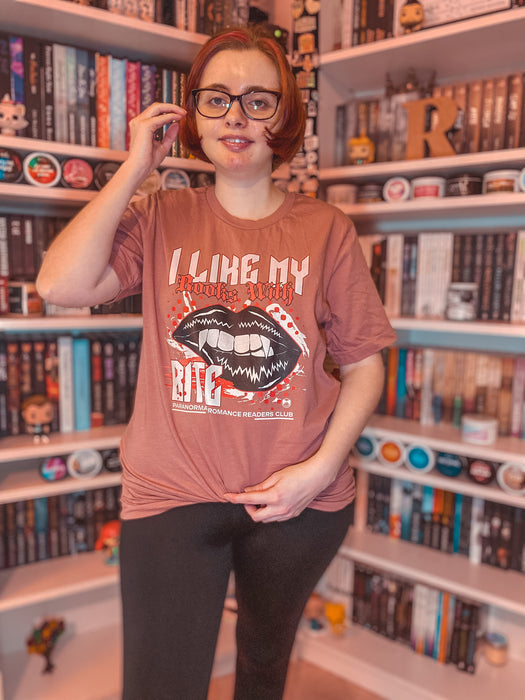 Me gustan mis libros con mordida camiseta unisex