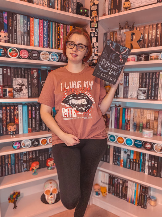 Me gustan mis libros con mordida camiseta unisex