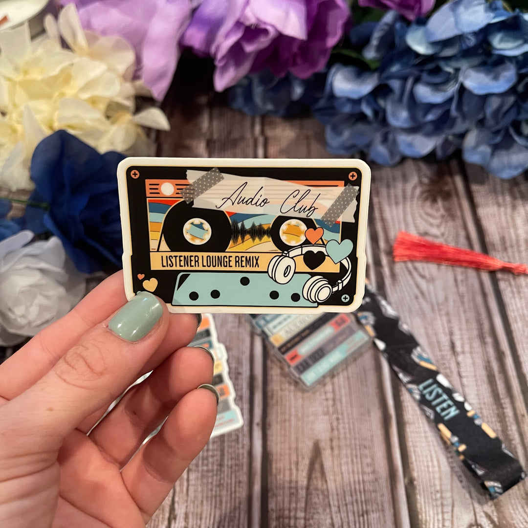 Audio Lover Bookmark +Sticker- Novel Couture® Retro Romance Pack