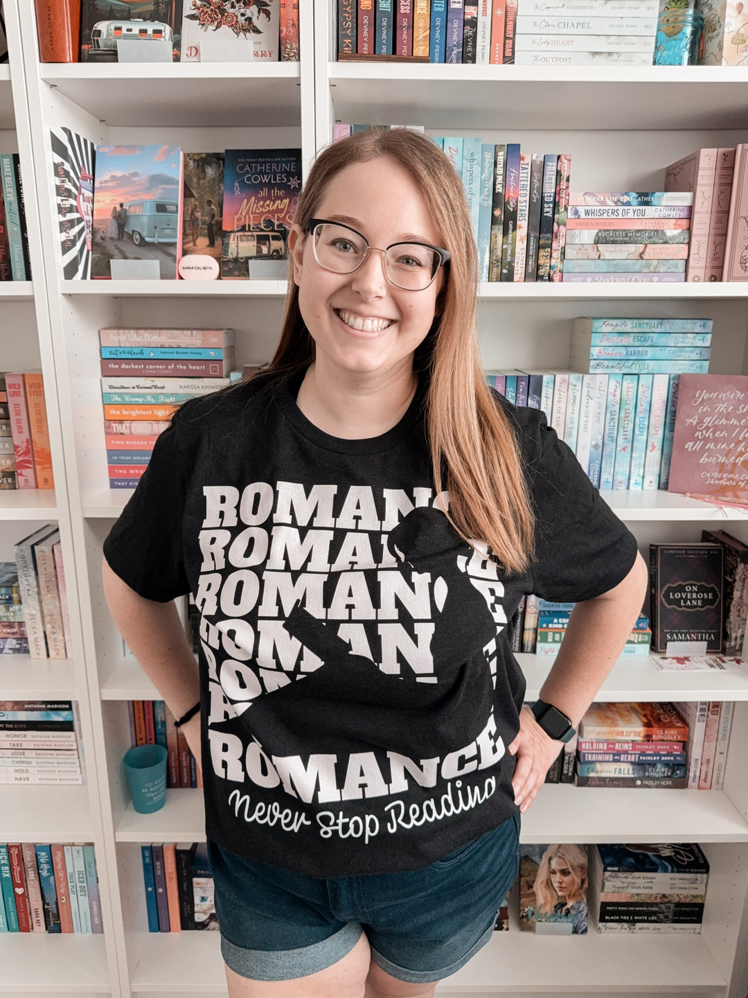 Romance Reader Repeat Unisex T-Shirt