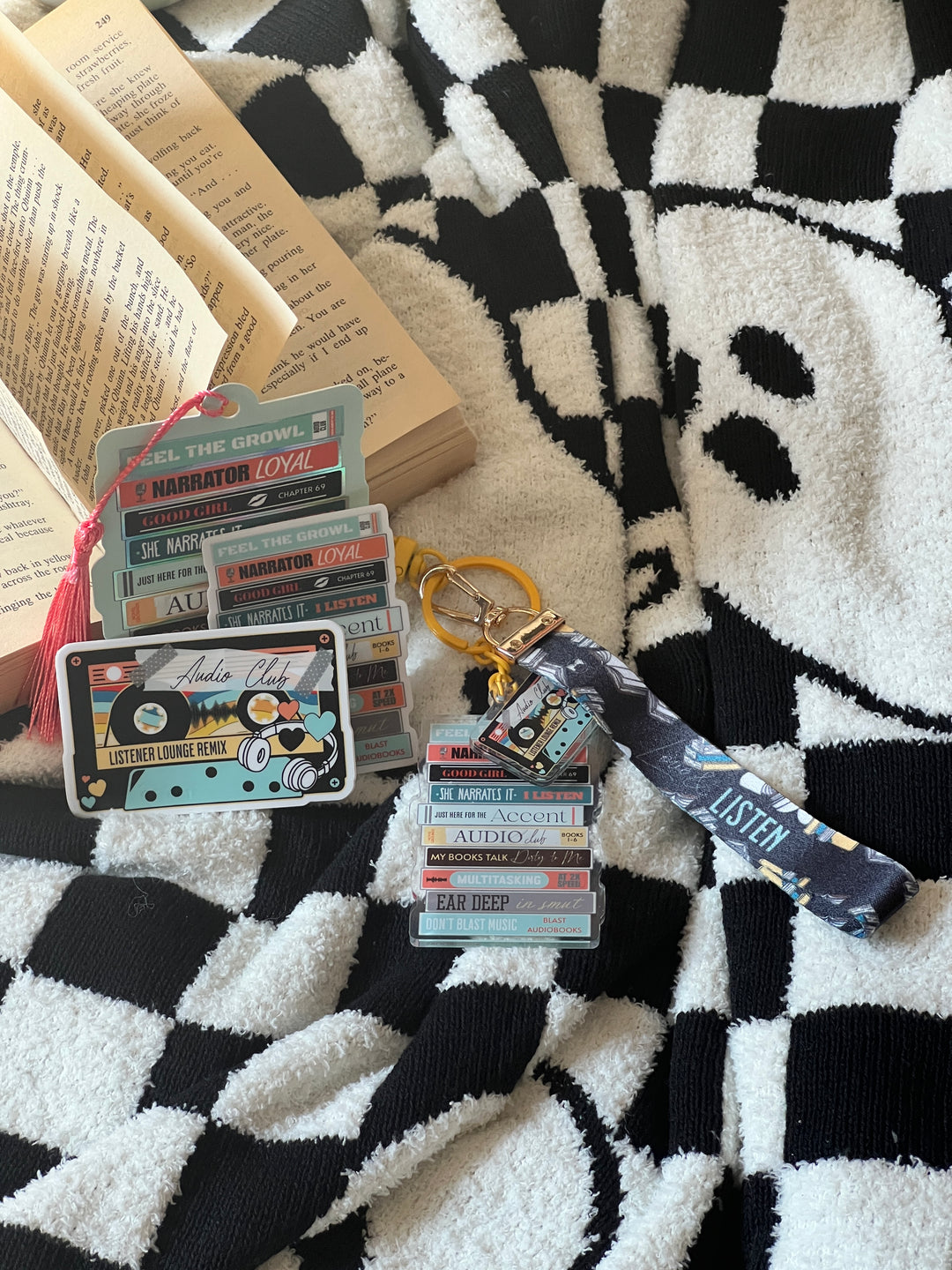 Audio Lovers Mixtape Lanyard + Keychain