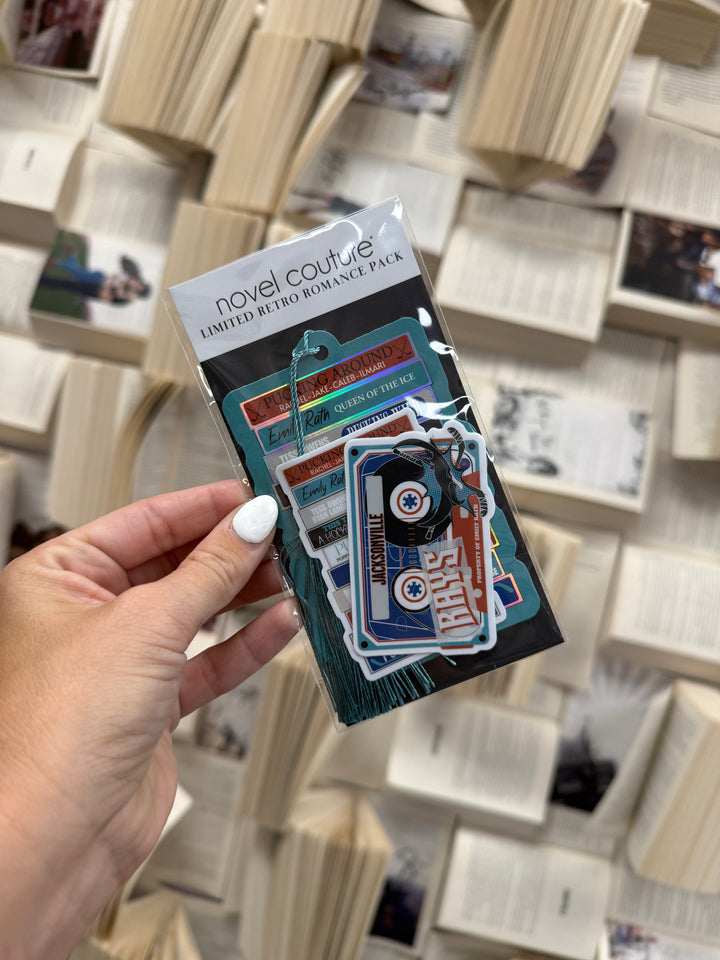 Jacksonville Rays Bookmark +Sticker- Novel Couture® Retro Romance Pack