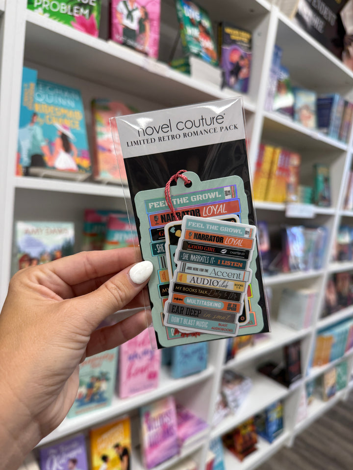 Audio Lover Bookmark +Sticker- Novel Couture® Retro Romance Pack