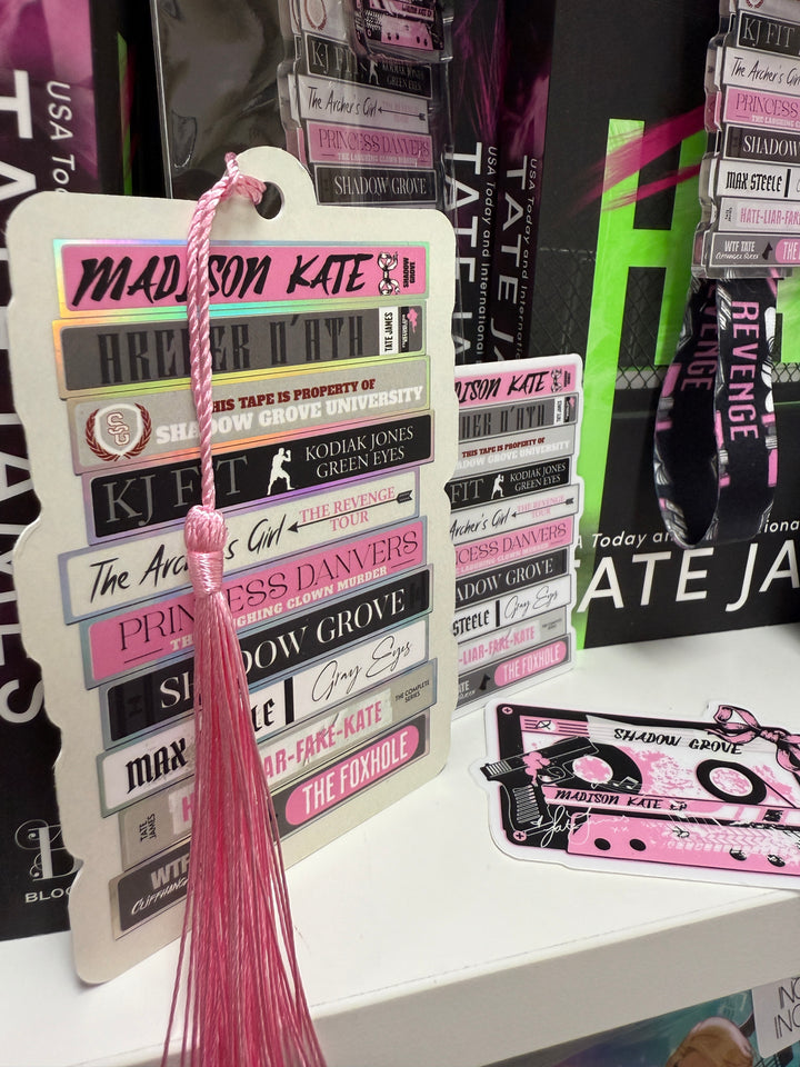 Madison Kate Bookmark +Sticker- Novel Couture® Retro Romance Pack