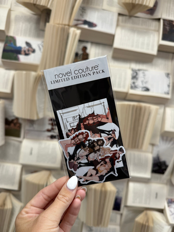 Salacious Players Club Card, Bookmark + Sticker- Novel Couture® Character Card Pack