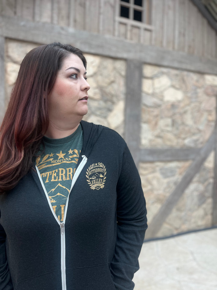 Bitterroot Police Department Unisex Zip Hoodie