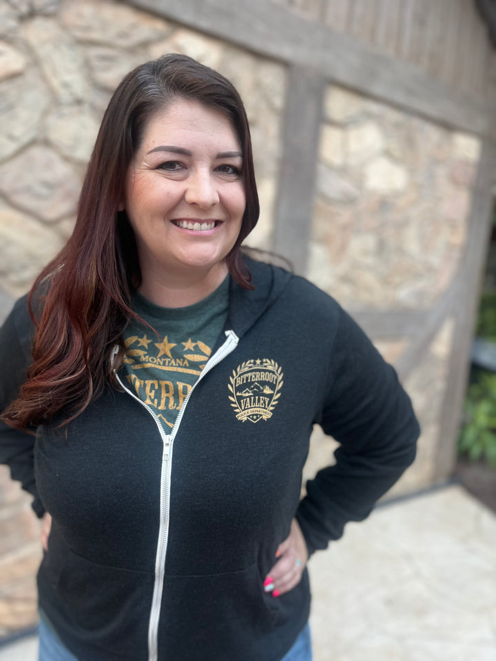 Kristen Proby - Bitterroot Police Department Unisex Zip Hoodie