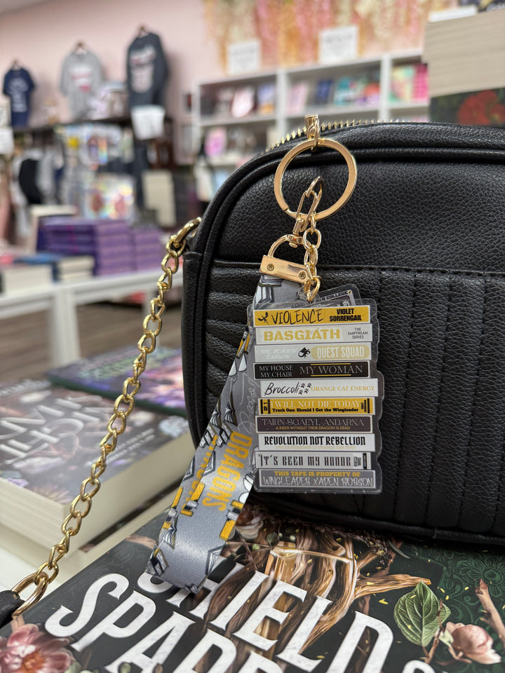 Fourth Wing Romance Mixtape Lanyard + Keychain