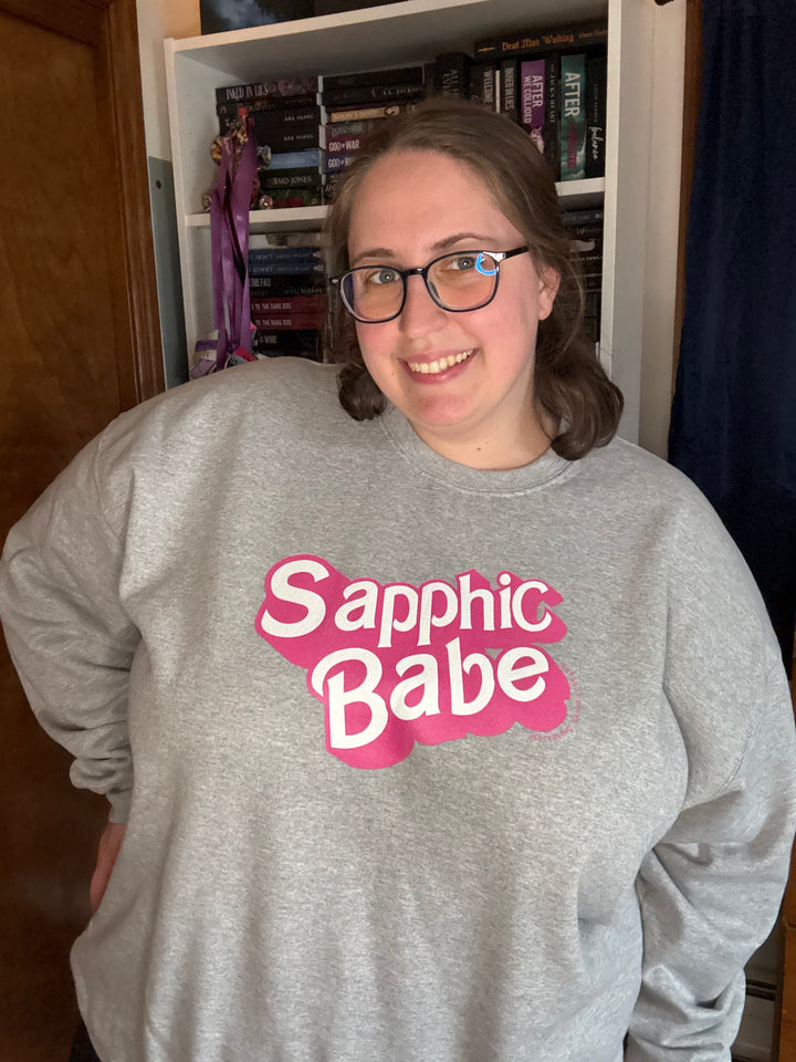 Sapphic Babe - Sterling Sapphic Reads Collab Unisex Sweatshirt