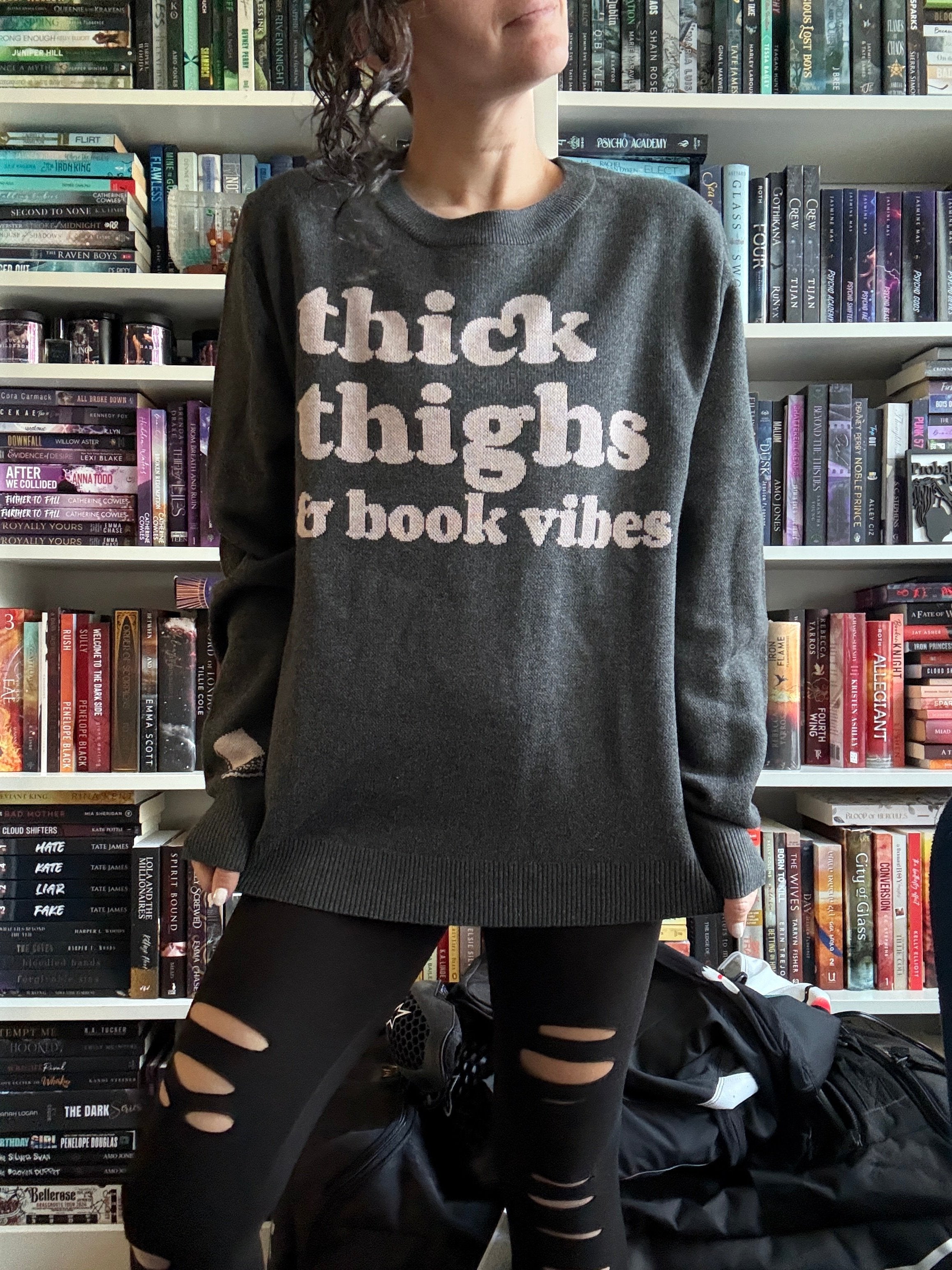 Thick Thighs Knit Sweater – Novel Grounds
