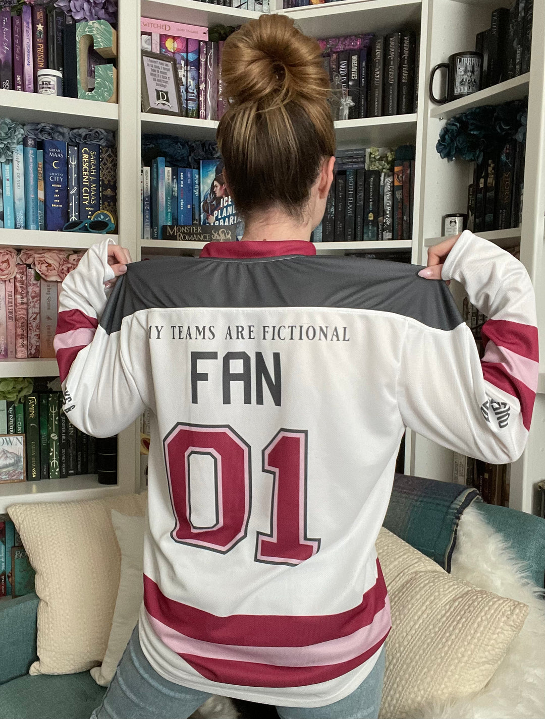 Sports Romance Reader Recycled Hockey Fan Jersey