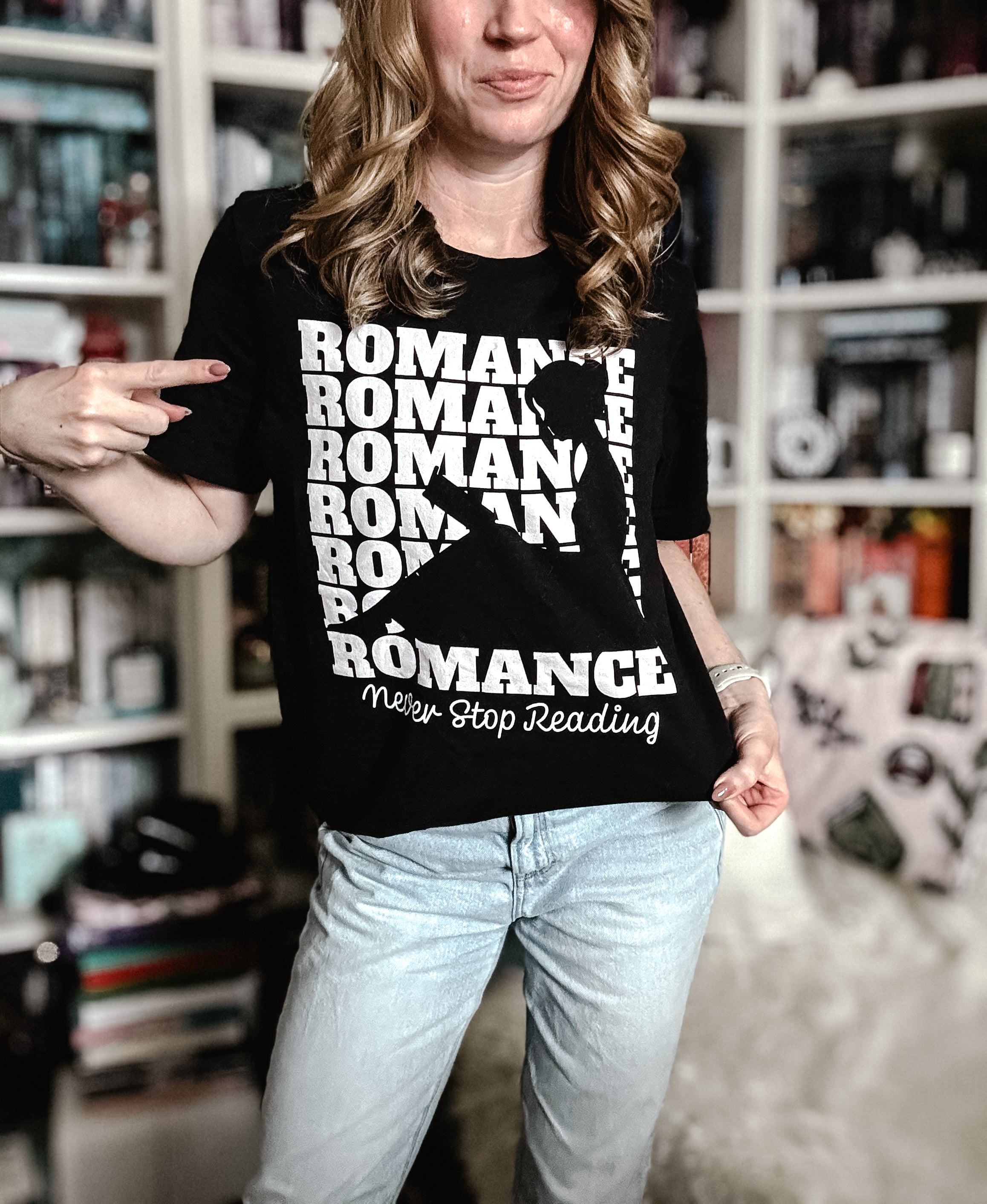 Romance Reader Repeat Unisex T-Shirt – Novel Grounds