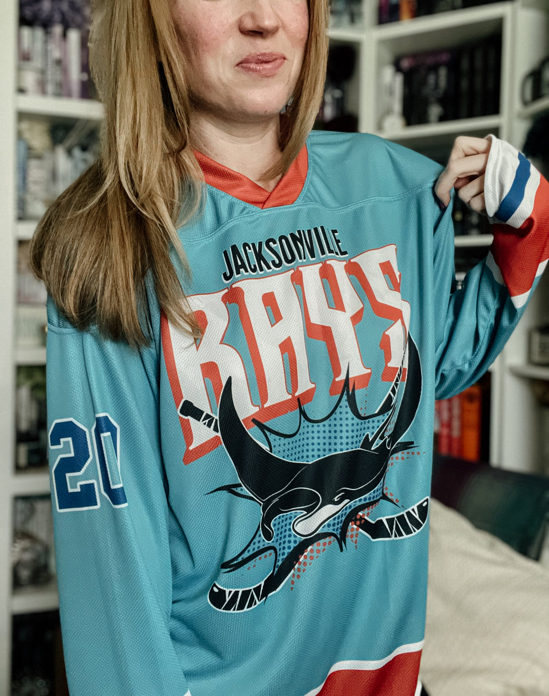 Jacksonville Rays Recycled Hockey Fan Jersey