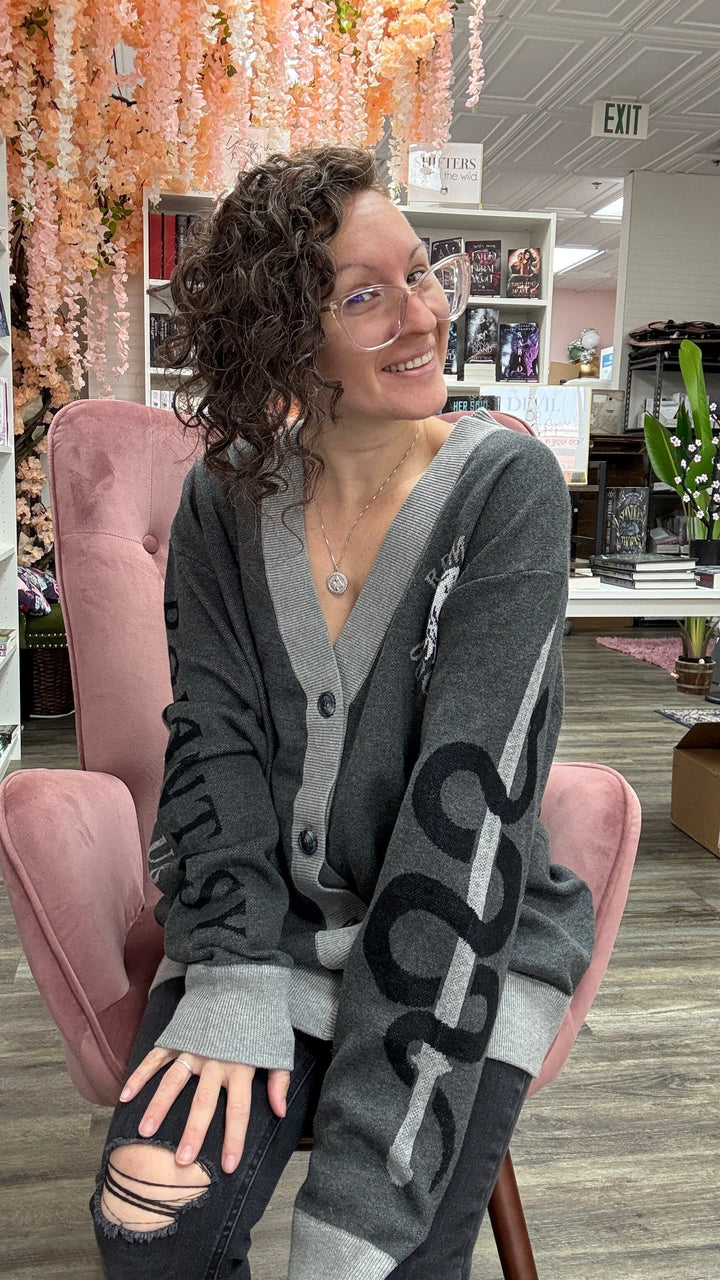 Romantasy Book Club Knit Cardigan