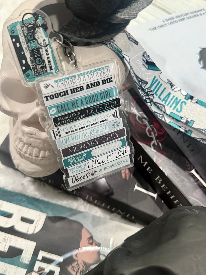 Dark Romance Mixtape Lanyard + Keychain
