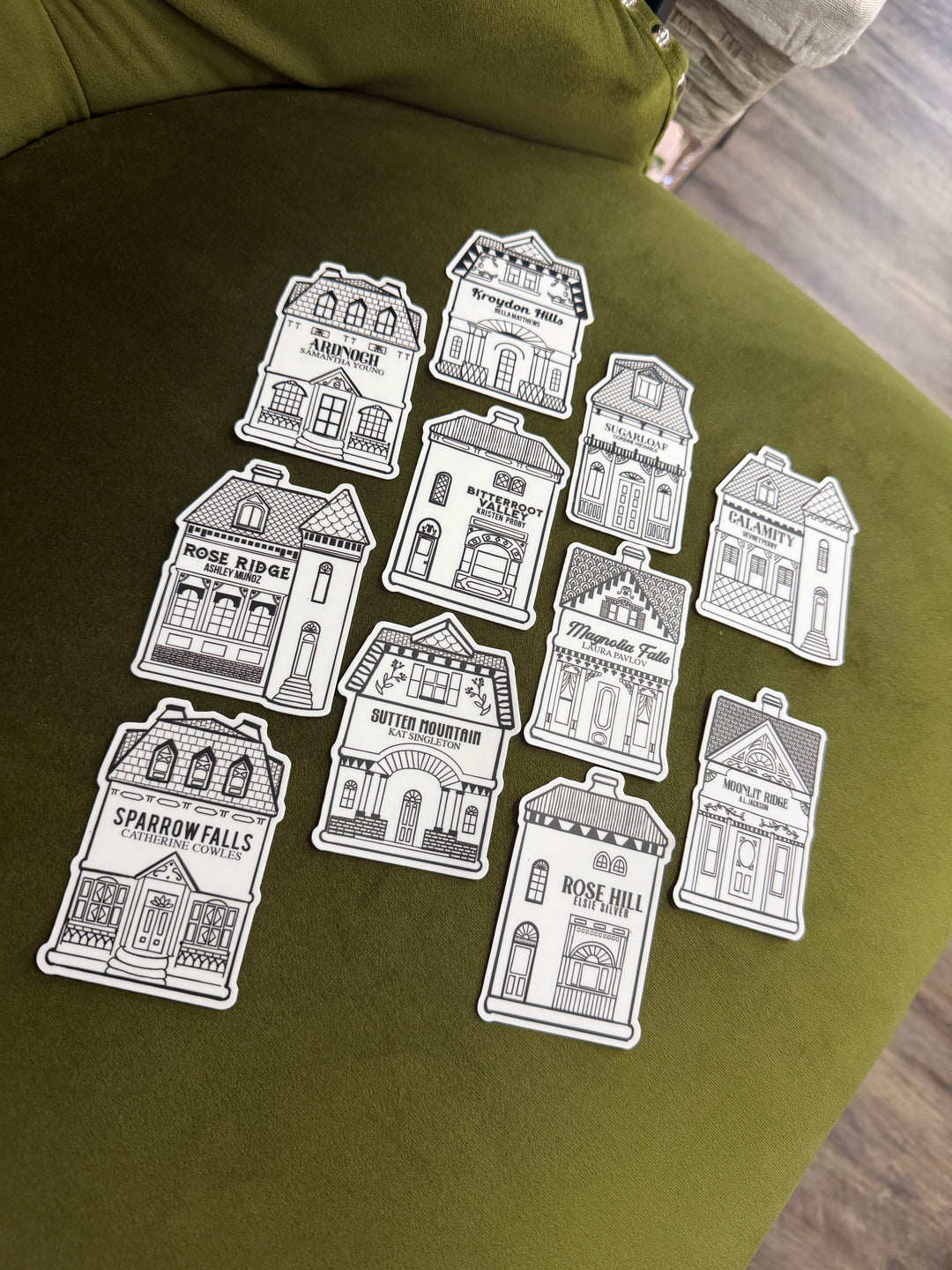 Catherine Cowles- Paquete de pegatinas de Anchor Island