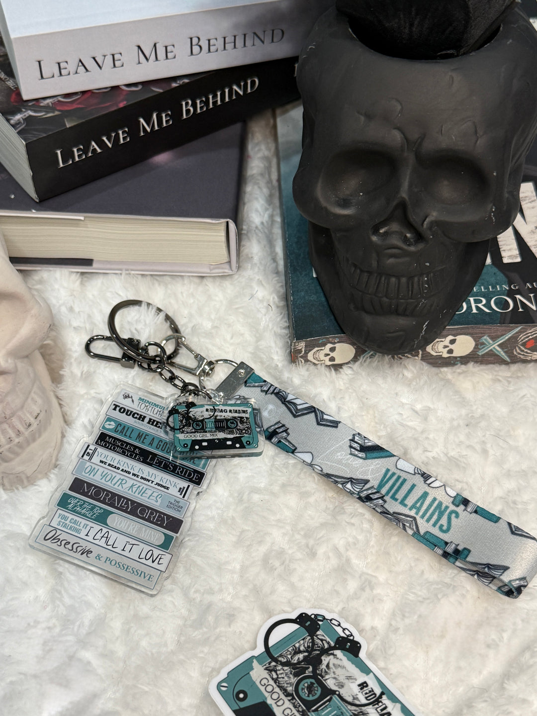 Dark Romance Mixtape Lanyard + Keychain