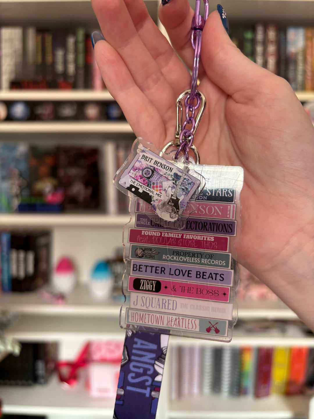 Brit Benson Romance Mixtape Lanyard + Keychain