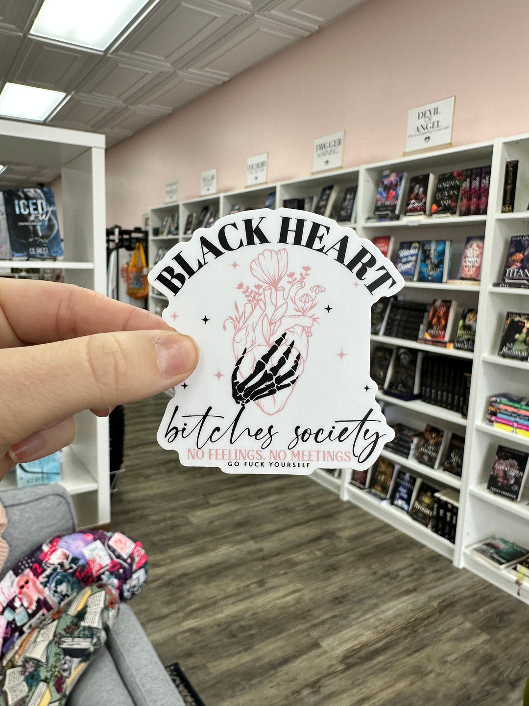 Black Heart Bitches Society Sticker