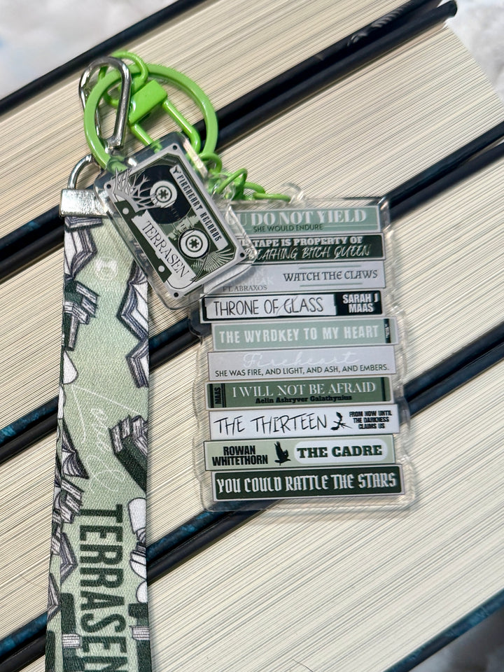 Terrasen Romance Mixtape Lanyard + Keychain