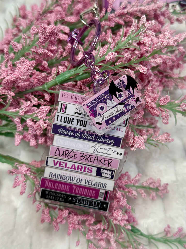 ACOTAR Romance Mixtape Lanyard + Keychain