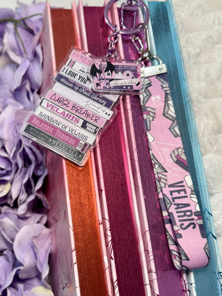 ACOTAR Romance Mixtape Lanyard + Keychain