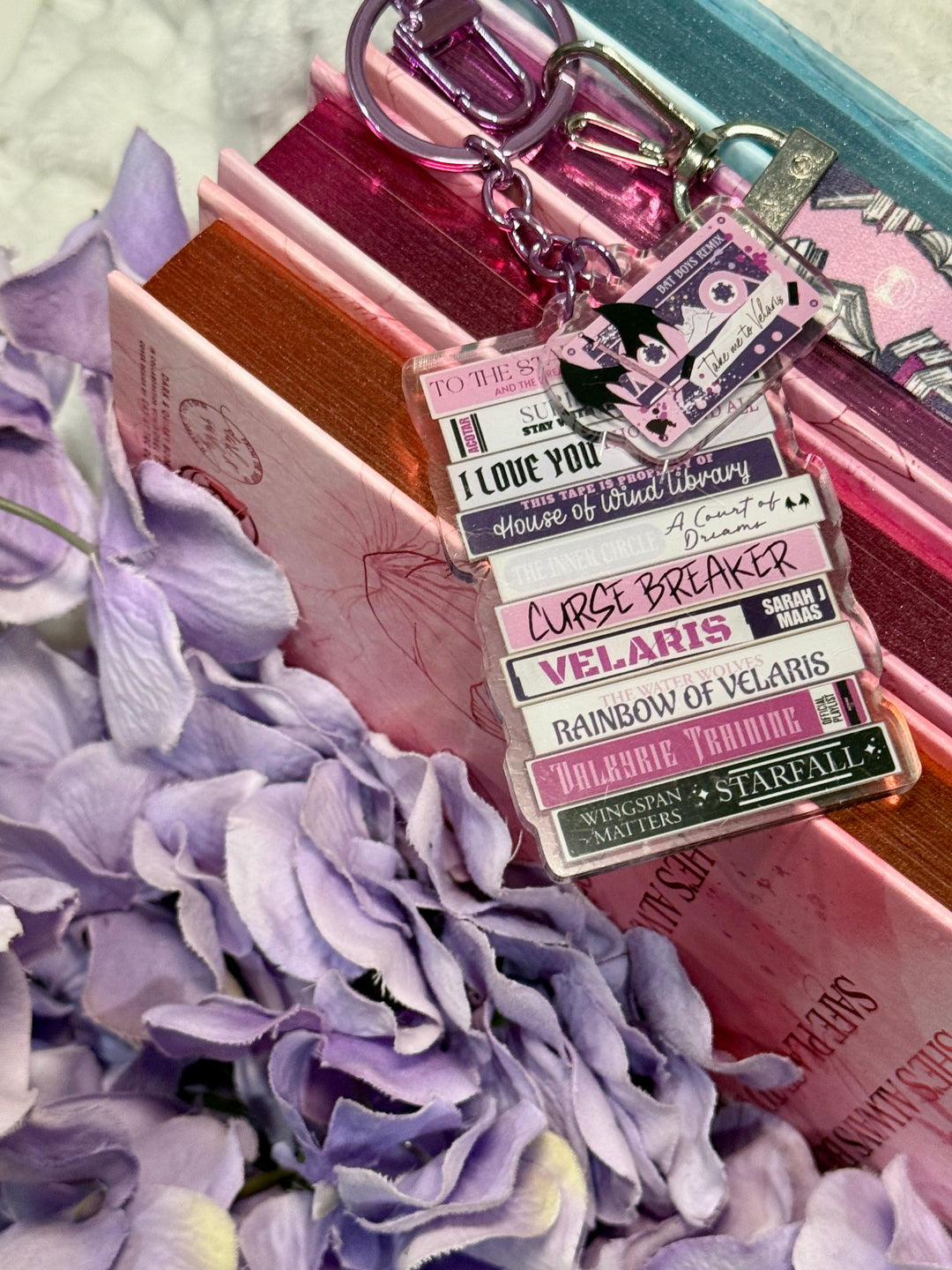 ACOTAR Romance Mixtape Lanyard + Keychain