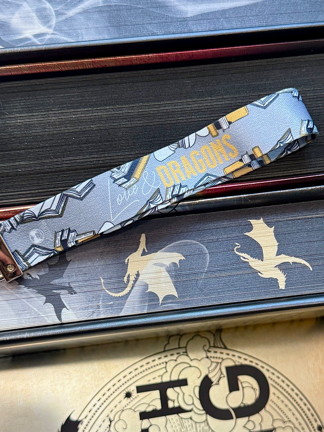 Fourth Wing Romance Mixtape Lanyard + Keychain